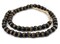 The Bead Chest African Kente Beads - Full Strand of Krobo Glass Beads (Black)